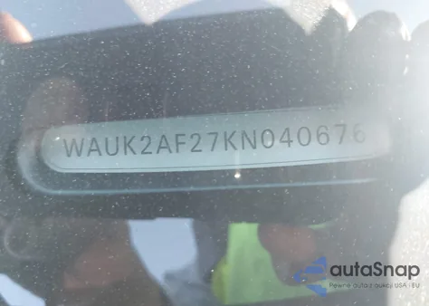 2019 Audi A6 55 Premium z USA, uszkodzony, nr VIN WAUK2AF27KN040676